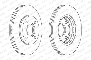 Ferodo Premier Coat+ disc DDF1072C <span>тормозной диск вентилируемый</span>