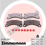 Передние тормозные колодки Zimmermann 24685.170.1 для Porsche Macan 95B