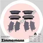 Задние тормозные колодки Zimmermann  24545.170.1