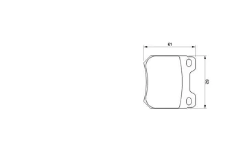 Bosch 0 986 424 754 <span>тормозные колодки задние</span>