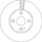Тормозной диск TRW DF6793 для Mazda 2 DL, DJ / рестайлинг