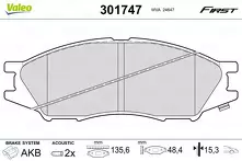 Передние тормозные колодки Valeo First  301747