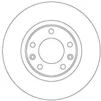 Тормозной диск TRW  DF6656