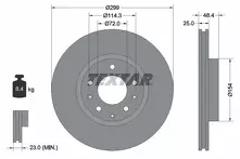 Тормозной диск Textar  92180703