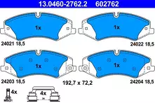 Передние тормозные колодки ATE  13.0460-2762.2