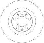 Тормозной диск TRW  DF6667