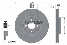 Тормозной диск Textar 92053503 для Fiat Bravo 2 пок.