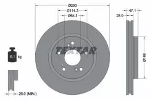 Тормозной диск Textar  92184803
