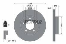 Тормозной диск Textar 92055605 для BMW 3 серии E46 / Compact