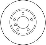 Тормозной диск TRW  DF2769