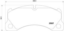 Передние тормозные колодки Brembo  P 65 021