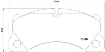 Brembo P 65 021 <span>тормозные колодки передние</span>