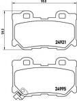 Задние тормозные колодки Brembo  P 56 095