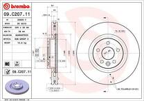 Тормозной диск Brembo Prime Line  09.C207.11