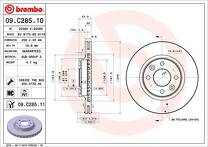 Тормозной диск Brembo Prime Line  09.C285.11