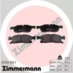 Передние тормозные колодки Zimmermann  25192.190.1