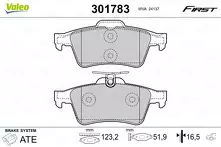 Задние тормозные колодки Valeo First 301783 для Mazda 3 BK / хэтчбек / рестайлинг