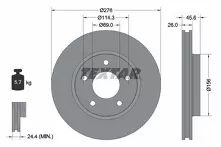 Тормозной диск Textar  92197403