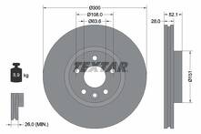 Тормозной диск Textar  92196905