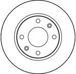 Тормозной диск TRW DF2815 для Peugeot 206 седан