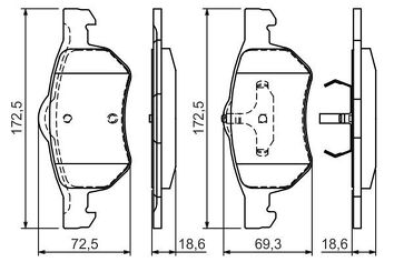 Bosch 0 986 424 668 <span>тормозные колодки передние</span>