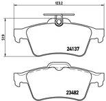 Задние тормозные колодки Brembo P 59 042 для Mazda 3 BK / хэтчбек / рестайлинг