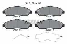 Передние тормозные колодки Textar 2560801 для Honda Pilot 3 пок. / рестайлинг