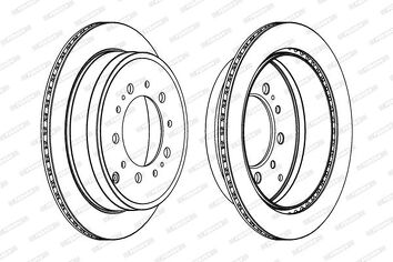 Ferodo DDF1799C-1 <span>тормозной диск вентилируемый</span>