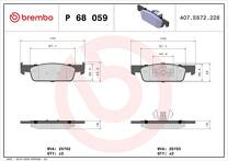 Передние тормозные колодки Brembo  P 68 059