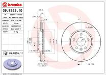 Тормозной диск Brembo Prime Line  09.B355.10