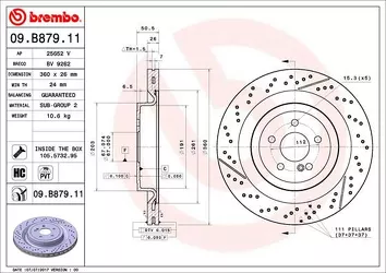 Brembo Prime Line 09.B879.11 <span>тормозной диск </span>