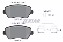 Передние тормозные колодки Textar Q+  2397302