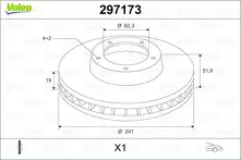 Тормозной диск Valeo  297173