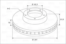 Тормозной диск Valeo  297173