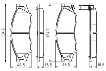 Bosch 0 986 495 146 <span>тормозные колодки передние</span>
