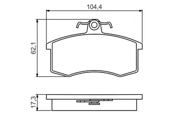 Bosch 0 986 495 214 <span>тормозные колодки передние</span>