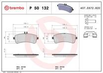 Задние тормозные колодки Brembo  P 50 132