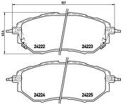 Передние тормозные колодки Brembo  P 78 017