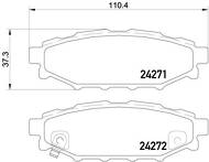 Задние тормозные колодки Brembo  P 78 020