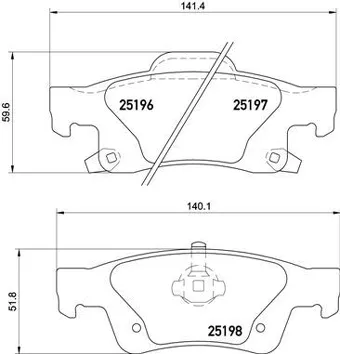 Brembo P 37 016 <span>тормозные колодки задние</span>