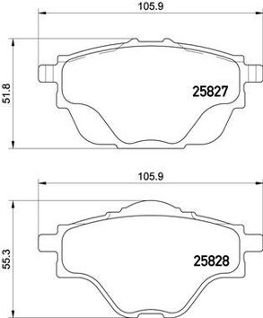 Brembo P 61 124 <span>тормозные колодки задние</span>