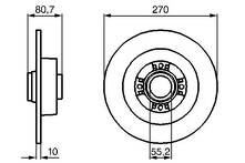 Тормозной диск Bosch  0 986 479 196