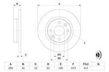 Тормозной диск Bosch  0 986 479 164