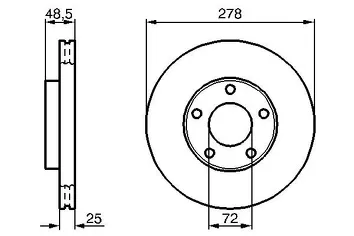 Bosch 0 986 479 179 <span>тормозной диск вентилируемый</span>