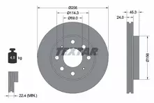 Тормозной диск Textar 92103903 для Mitsubishi Space Star 1 пок. / рестайлинг