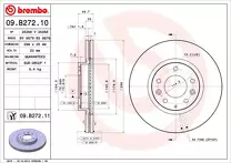 Тормозной диск Brembo Prime Line  09.B272.10