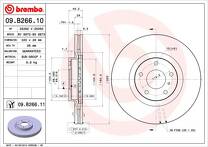 Тормозной диск Brembo Prime Line  09.B266.11