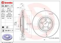 Тормозной диск Brembo Prime Line  09.B311.11