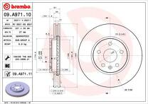 Тормозной диск Brembo Prime Line  09.A971.11