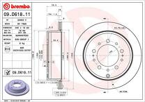 Тормозной диск Brembo Prime Line  09.D618.11